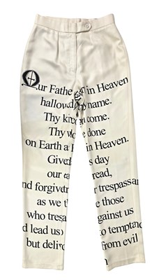 Lot 92 - The Eurythmics Annie Lennox 1999 Owned & Worn Lord’s Prayer Suit (UK)