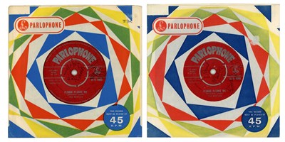 Lot 195 - The Beatles 1963 Autographed Please Please Me 7 Inch Red Label Parlophone Singles (UK)