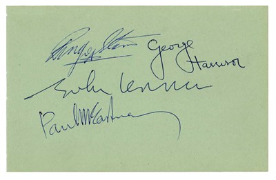 Lot 196 - The Beatles 1963 Odeon Cinema Leeds Autographs (UK)