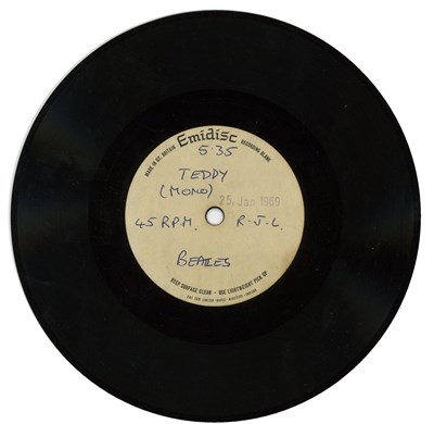 Lot 197 - The Beatles 1969 Unreleased Teddy Boy Emidisc Acetate (UK)