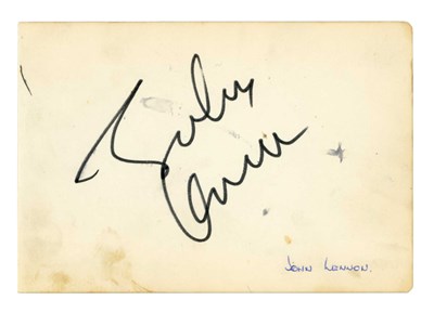 Lot 213A - John Lennon 1964 Odeon Hammersmith London Autograph (UK)