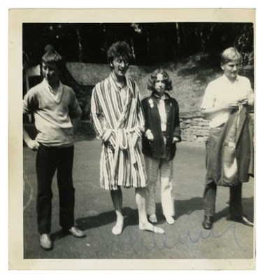 Lot 215 - John Lennon 1967 Autographed Snapshot Photograph (UK)