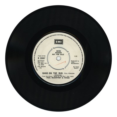 Lot 233 - Paul McCartney & Wings Band On The Run 1973 EMI Demonstration 7 Inch Single DJ Edit (UK)