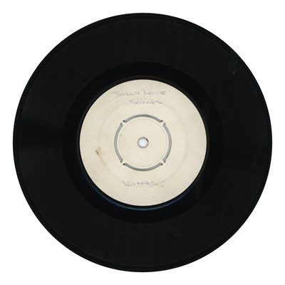 Lot 234 - Paul McCartney & Wings Silly Love Songs White Label Demonstration 7 Inch Single DJ Edit (UK)