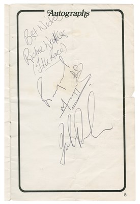 Lot 169 - John Bonham Signed 1971 Aston Villa 5 A-Side Programme (UK)