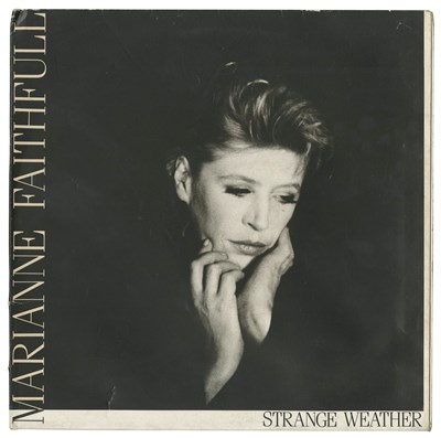 Lot 189 - Marianne Faithfull Autographed Strange Weather LP Sleeve (UK)