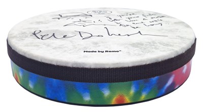 Lot 207 - Pete Doherty Signed Remo Drum (UK)