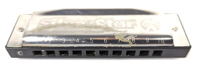 Lot 213 - Peter Green Owned Silver Star Harmonica (UK)