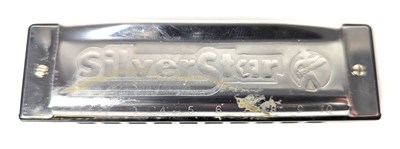 Lot 213 - Peter Green Owned Silver Star Harmonica (UK)