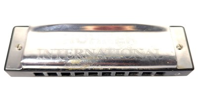 Lot 213 - Peter Green Owned Silver Star Harmonica (UK)