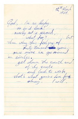 Lot 215 - Peter Green 1969 Handwritten Prose (UK)