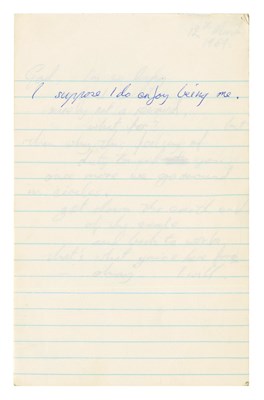 Lot 215 - Peter Green 1969 Handwritten Prose (UK)