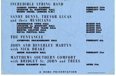 Lot 224 - Pink Floyd 1970 Programme/Poster (UK)