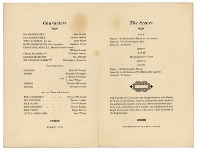 Lot 225 - Syd Barrett 1961 She Stoops To Conquer School Performance Programme (UK)