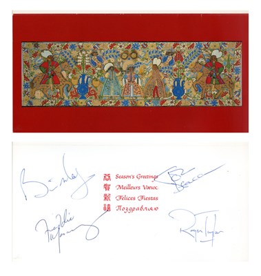 Lot 228 - Queen 1980s Autographed Christmas Card (UK)
