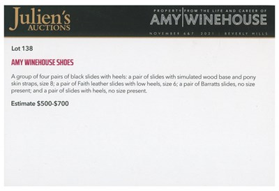Lot 10 - Amy Winehouse Owned Barratts Heels (UK)