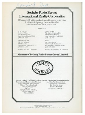 Lot 269 - Freddie Mercury Owned 1979 Sotheby's Ballet & Theatre Material Catalogue With Handwritten Note (UK)