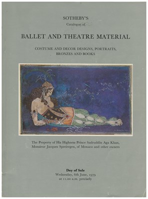 Lot 269 - Freddie Mercury Owned 1979 Sotheby's Ballet & Theatre Material Catalogue With Handwritten Note (UK)