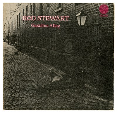 Lot 281 - Rod Stewart Gasoline Alley LP, Photographs & Smiler Newsletter (UK)