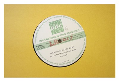 Lot 290 - Rolling Stones 1973 BBC Transcription Discs (UK)