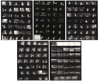 Lot 291 - Rolling Stones 1982 European Tour Contact Sheets