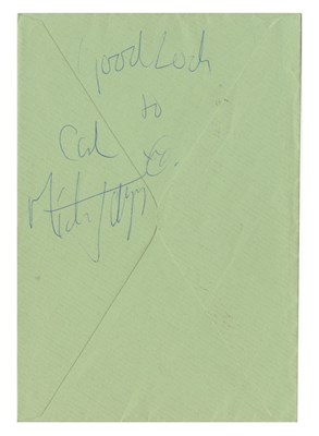 Lot 293 - Mick Jagger 1977 Signed England v Australia Test Cricket Centenary Envelope (UK)