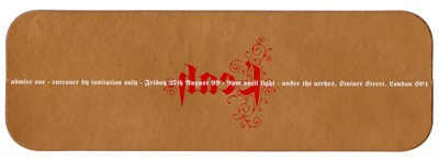 Lot 302 - Ronnie Wood's Daughter 1999 21st Birthday Party Invitation (UK)