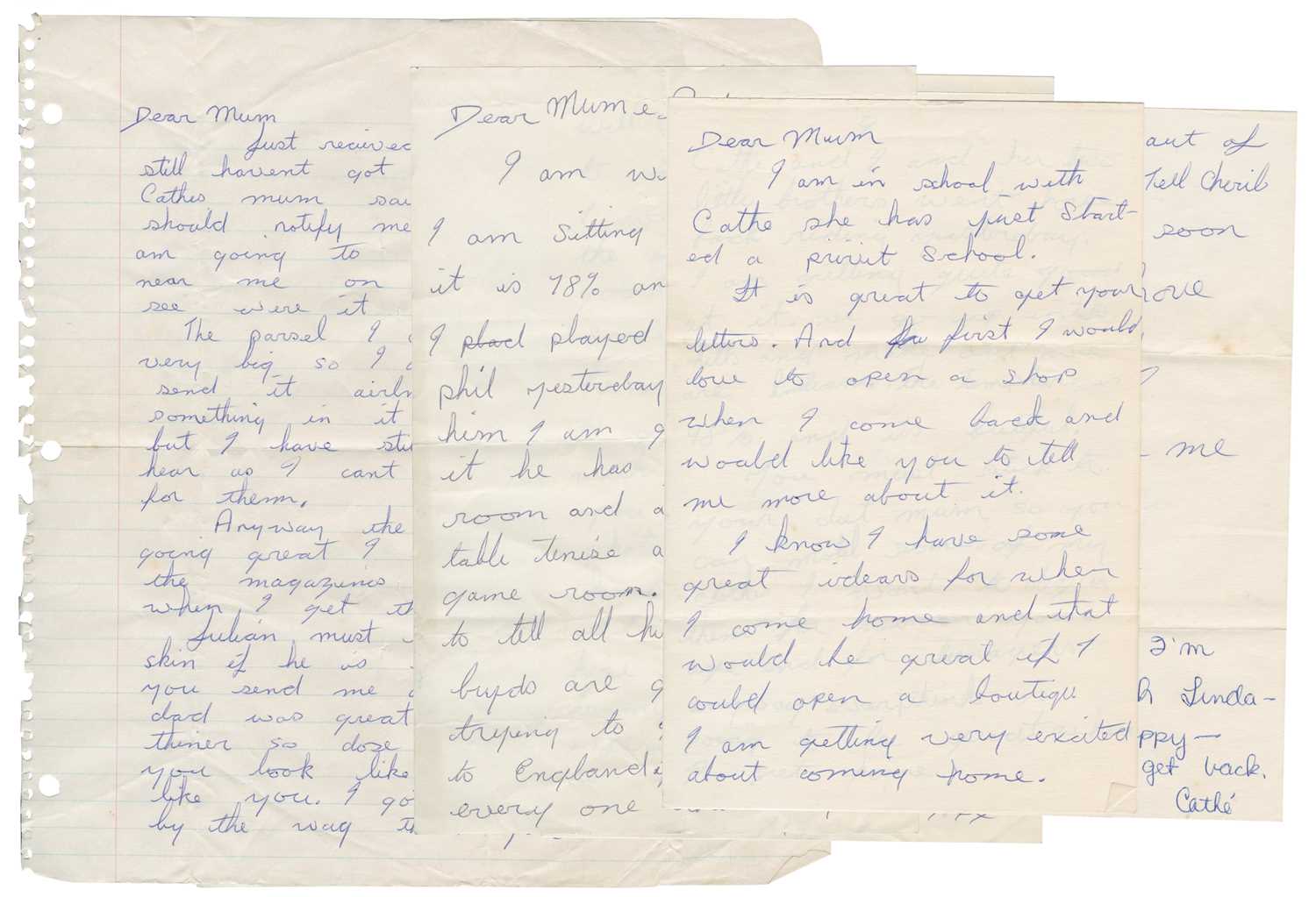 Lot 308 - Brian Jones 1960s Letters & Various Documents (UK)
