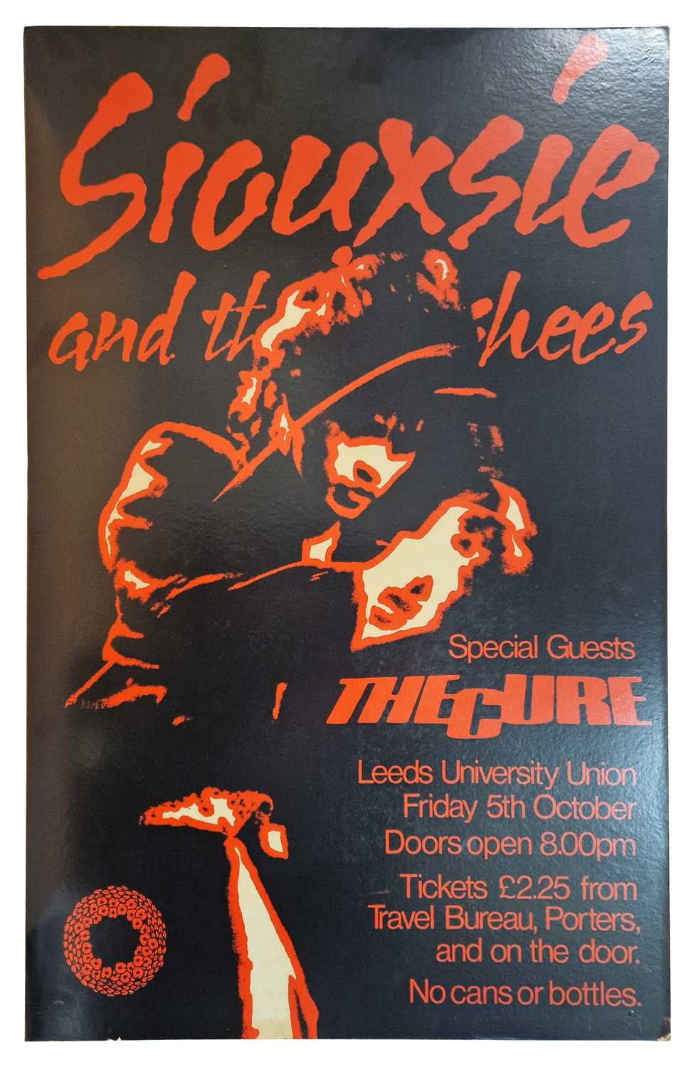 Lot 335 - Siouxsie & The Banshees/The Cure 1979 Leeds University Concert Poster (UK)