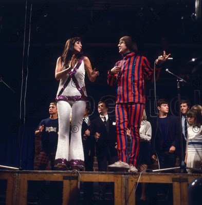 Lot 346 - Sonny & Cher Radio Bremen TV Beat Club Gunter Zint Negatives & Contact Sheet (Germany)