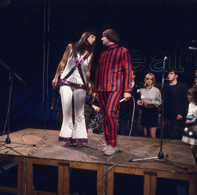 Lot 346 - Sonny & Cher Radio Bremen TV Beat Club Gunter Zint Negatives & Contact Sheet (Germany)