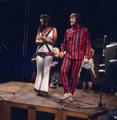 Lot 346 - Sonny & Cher Radio Bremen TV Beat Club Gunter Zint Negatives & Contact Sheet (Germany)