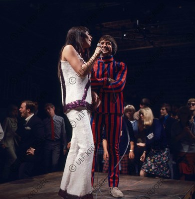 Lot 346 - Sonny & Cher Radio Bremen TV Beat Club Gunter Zint Negatives & Contact Sheet (Germany)