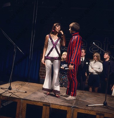 Lot 346 - Sonny & Cher Radio Bremen TV Beat Club Gunter Zint Negatives & Contact Sheet (Germany)