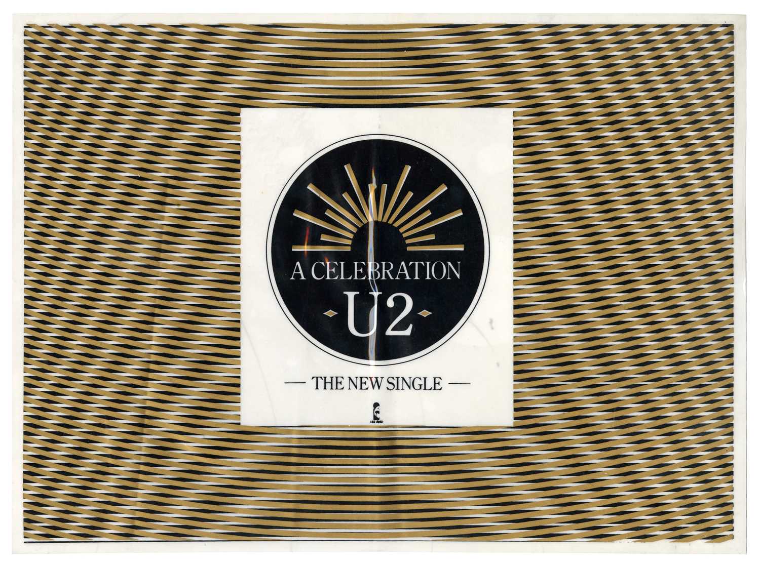 Lot 367 - U2 1982 A Celebration Promotional Window Sticker (UK)