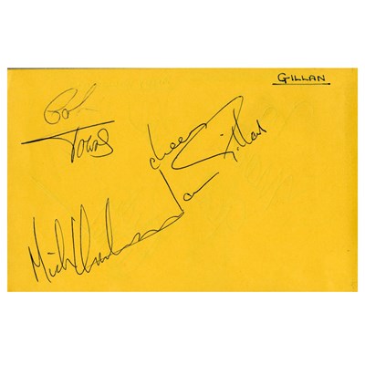 Lot 370 - New Order, Thin Lizzy, Johnny Cash & Others Autograph Book (UK)