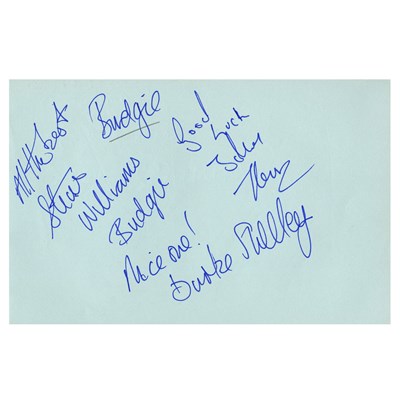 Lot 370 - New Order, Thin Lizzy, Johnny Cash & Others Autograph Book (UK)
