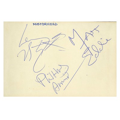 Lot 370 - New Order, Thin Lizzy, Johnny Cash & Others Autograph Book (UK)