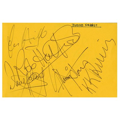 Lot 370 - New Order, Thin Lizzy, Johnny Cash & Others Autograph Book (UK)