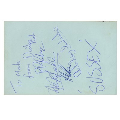 Lot 370 - New Order, Thin Lizzy, Johnny Cash & Others Autograph Book (UK)