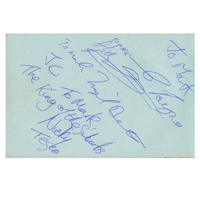 Lot 370 - New Order, Thin Lizzy, Johnny Cash & Others Autograph Book (UK)