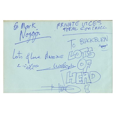 Lot 370 - New Order, Thin Lizzy, Johnny Cash & Others Autograph Book (UK)