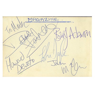 Lot 370 - New Order, Thin Lizzy, Johnny Cash & Others Autograph Book (UK)