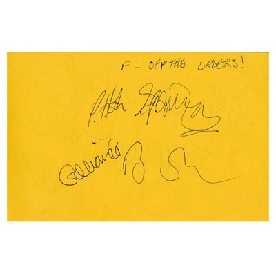 Lot 370 - New Order, Thin Lizzy, Johnny Cash & Others Autograph Book (UK)