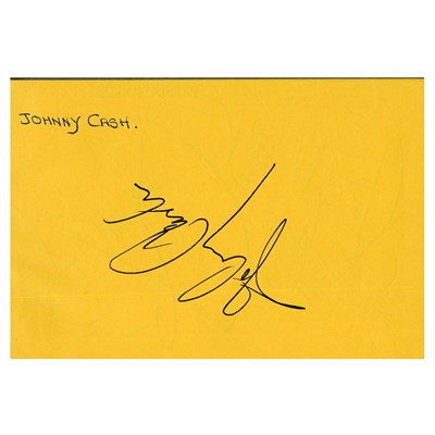 Lot 370 - New Order, Thin Lizzy, Johnny Cash & Others Autograph Book (UK)