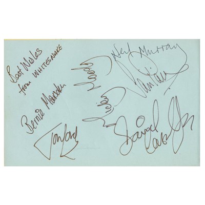 Lot 370 - New Order, Thin Lizzy, Johnny Cash & Others Autograph Book (UK)