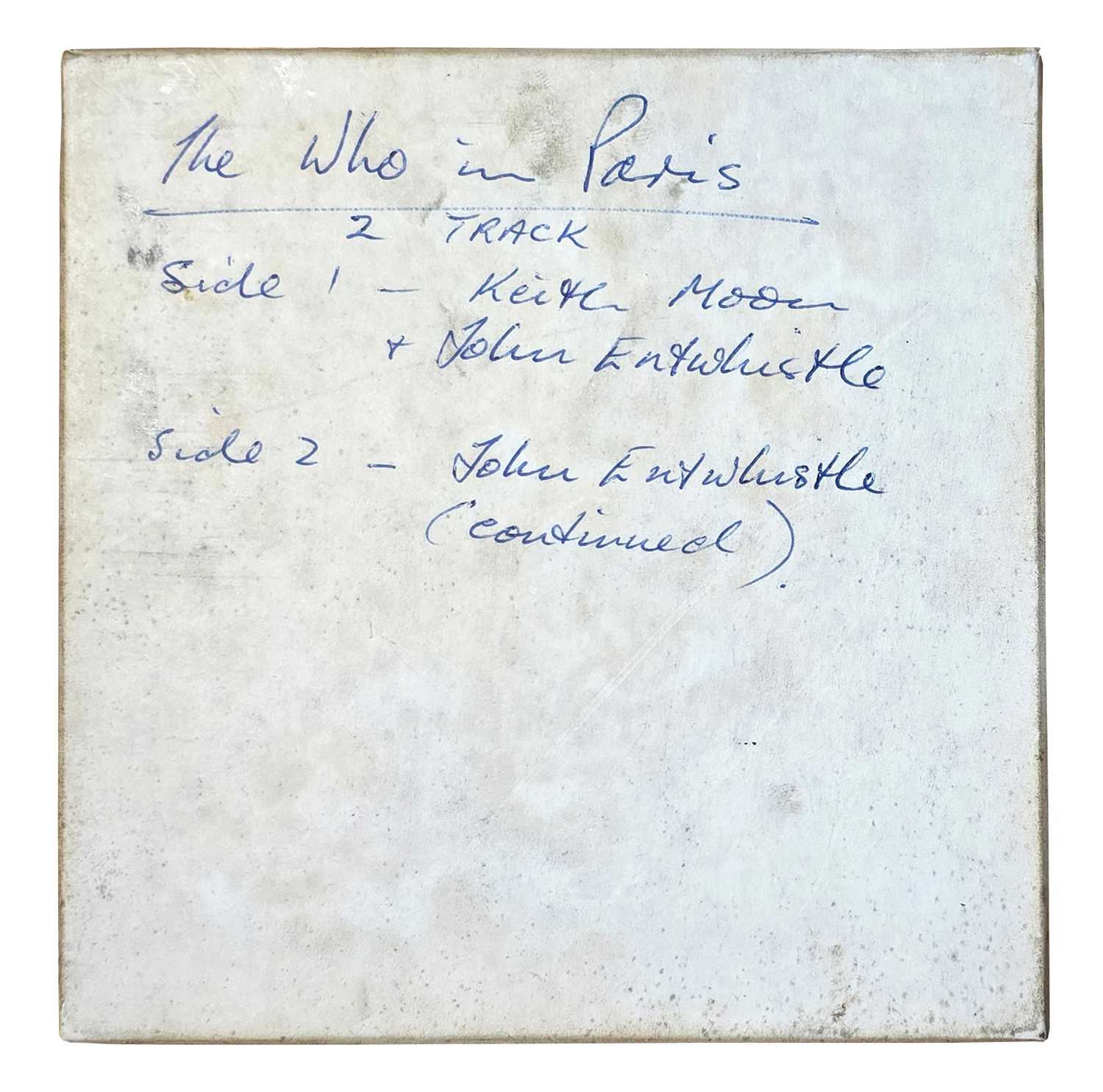 Lot 390 - Keith Moon Interview Tape (UK)