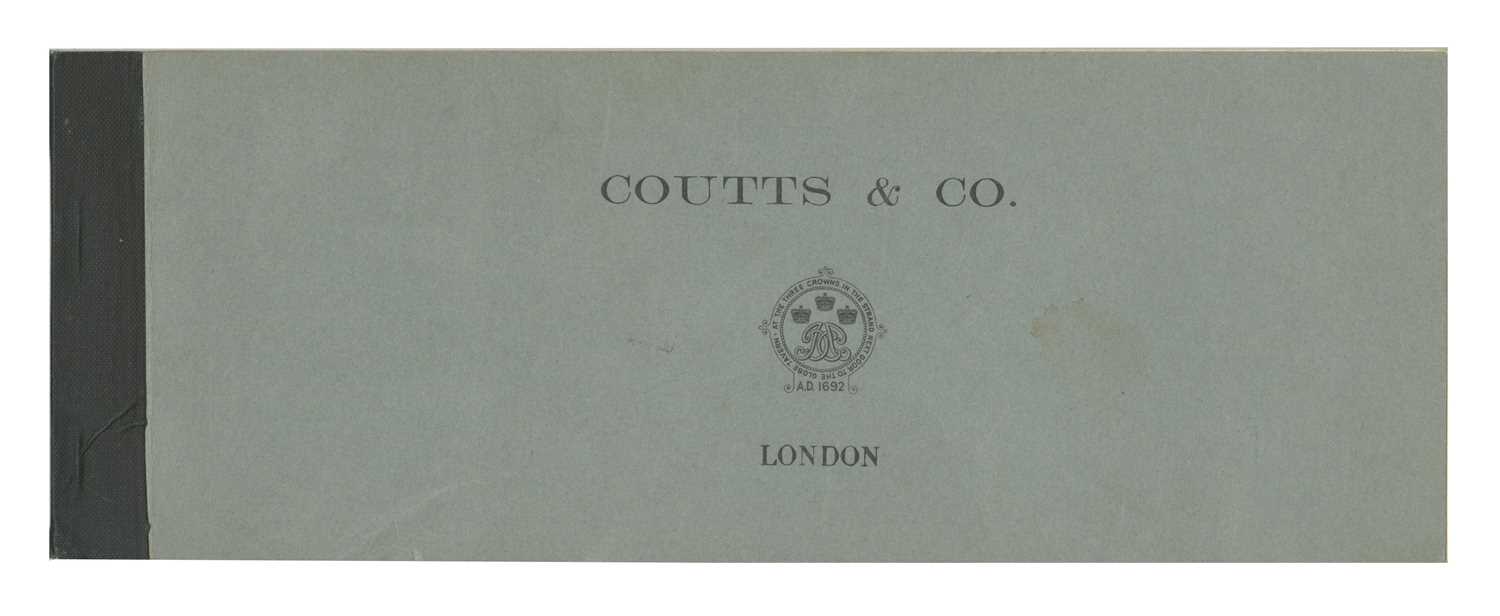 Lot 393 - Yessongs Ltd Coutts & Co London Unused Cheque Book (UK)