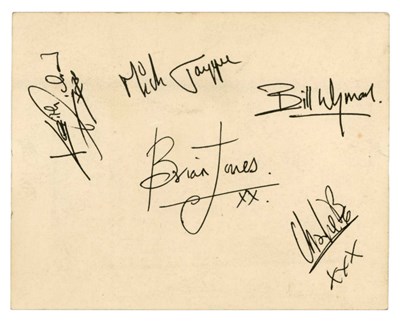 Lot 285 - The Rolling Stones 1964 Promotional Card (UK)