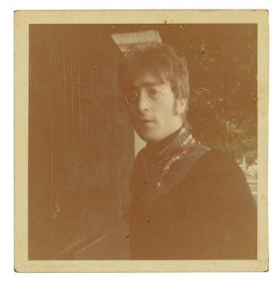 Lot 193 - John Lennon 1968 Autographed Snapshot & Unsigned 1967 Snapshot Lizzie Bravo Collection (UK)